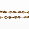 55cm x 6mm Halsketting Dames - Oneindigheids Ketting - Stalen Goud Kleur - Infinity Schakelketting