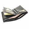 RobertO - Heren Portemonnee RFID Anti Skim - Verticaal - Zwarte Buffelleer 100%