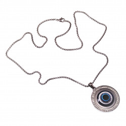 Jasseron Ketting - Turks Oog Hanger - RVS - Beschermend Ketting - Nazar Ketting Dames - Boze Oog Ketting