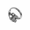 Schedel Ring Heren - Roestvrij Stalen Zilverkleur - Biker Ring Skull