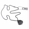 60cm x 3mm Visgraatketting + Keltische Draken Hanger - Roestvrij Stalen - Draak Ketting Heren