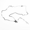 Rozenkrans Ketting Stalen Zilver Krallen Ketting met Kruis Dames Heren