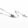 Rozenkrans Ketting Stalen Zilver Krallen Ketting met Kruis Dames Heren
