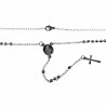 Rozenkrans Ketting Stalen Zilver Krallen Ketting met Kruis Dames Heren