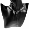 Rozenkrans Ketting Stalen Zilver Krallen Ketting met Kruis Dames Heren