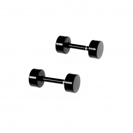 Ø 4mm  Studs-Oorbellen Unisex Staal Zwart PVD-Coating Oorknoppen