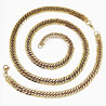 60cm x 9mm Ketting Heren - Cubaanse-Stijl - Verguld Roestvrij Stalen