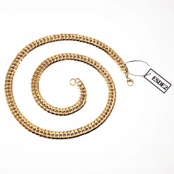 60cm x 9mm Ketting Heren - Cubaanse-Stijl - Verguld Roestvrij Stalen
