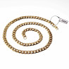 60cm x 8mm Ketting Heren - Cubaanse-Stijl - Verguld Roestvrij Stalen