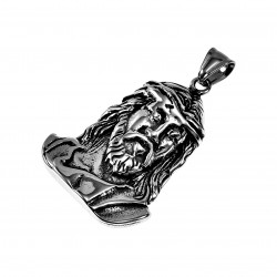 Jesus Hanger Heren Stalen Zilver Kleur Hoofdhanger Geliefde Jezus