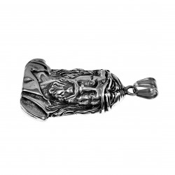Jesus Hanger Heren Stalen Zilver Kleur Hoofdhanger Geliefde Jezus
