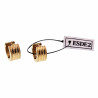 ∅13mm x 7mm - Brede Oorringen - Zand-Design - Verguld RVS - Oorbellen Dames - Heren
