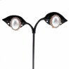 Ovale Clip-on Oorbellen Dames - Rosé Gold Plating - Oorclips met Parel - Zirkonia's - Geen Gaatjes