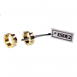 ∅13mm Oorringen Dames Heren Verguld RVS Gouden oorbellen met Sneden