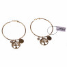 60mm Levensboom Oorringen Dames Stalen Goud Kleur Bescherming Orbellen