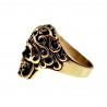 Schedel Ring Heren - Doodskoop - Verguld Stalen - Stoer Biker Ring