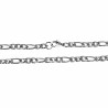 4mm Figaro Ketting Dames - Heren - Stalen Zilverkleur - Schakelketting