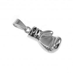 70cm x 3mm Jasseron Ketting + Bokshandschoen Hanger Heren - Edelstaal Zilverkleur