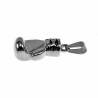 70cm x 3mm Jasseron Ketting + Bokshandschoen Hanger Heren - Edelstaal Zilverkleur