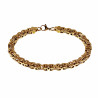 6,5mm Platte Koningsarmband Heren - Goudkleur Stalen Schakelarmband