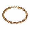 6,5mm Platte Koningsarmband Heren - Goudkleur Stalen Schakelarmband
