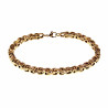 23cm 6mm Vierkant Koningsarmband Heren Verguld Staal Schakelarmband