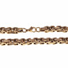 23cm 6mm Vierkant Koningsarmband Heren Verguld Staal Schakelarmband