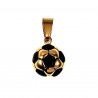 3D Voetbal Hanger Unisex - Verguld Roestvrij Staal - Voetbalhanger Dames - Heren