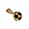 3D Voetbal Hanger Unisex - Verguld Roestvrij Staal - Voetbalhanger Dames - Heren