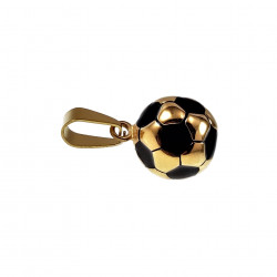 3D Voetbal Hanger Unisex - Verguld Roestvrij Staal - Voetbalhanger Dames - Heren