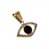 Turks Ooghanger Unisex  Verguld RVS Oog Van Horus Bescherming Hanger