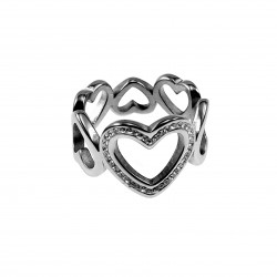 Hart Ring Dames - Roestvrij Stalen - Romantische Design