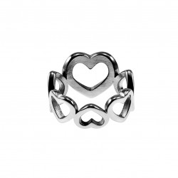 Hart Ring Dames - Roestvrij Stalen - Romantische Design