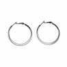 ∅40mm Oorbellen Dames -  Gerhodineerd - Oorringen Platte -Design