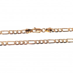 60cm x 4,5mm Figaro Ketting Dames - Heren - Gold Plated - Schakelketting