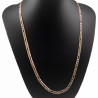 60cm x 4,5mm Figaro Ketting Dames - Heren - 14K Goud Plated - Schakelketting