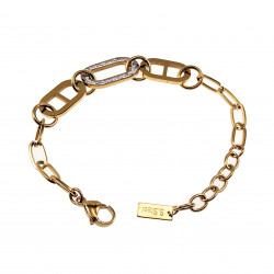 Armband Dames - Stalen Goud Kleur - Geometrische Schakelsarmband