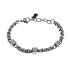Armband Dames Stalen Kubus Design Vierkante Schakelsarmband