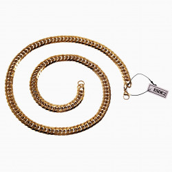 60cm x 8,5mm Ketting Heren - Cubaanse-Stijl - Verguld Roestvrij Staal