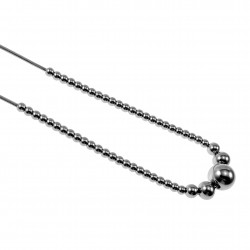 Verstelbaar Ketting Dames - Stalen Slangenketting met Bolletjes