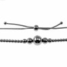 Verstelbaar Ketting Dames - Stalen Slangenketting met Bolletjes