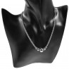 Verstelbaar Ketting Dames - Stalen Slangenketting met Bolletjes