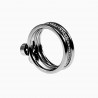 Driedubbele Ring Dames - Roestvrij Stalen - Ring met Strass