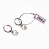 Oorringen Dames Hand van Fatima met Boze Oog Hanger RVS Zilver Kleur