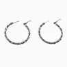 ∅40mm Gedraaide Oorringen Dames - Geplateerd - Twisted Oorbellen XUPING