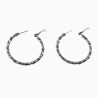 ∅40mm Gedraaide Oorringen Dames - Geplateerd - Twisted Oorbellen XUPING