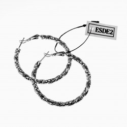 ∅40mm Gedraaide Oorringen Dames - Geplateerd - Twisted Oorbellen XUPING