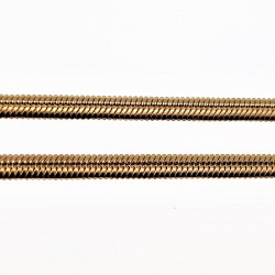 Nazar - Turks oog Slangenketting Dames 14k Geelgoud Plated RVS