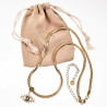 Nazar - Turks oog Slangenketting Dames 14k Geelgoud Plated RVS