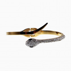 Slangen Design Armband - Stalen Goud Kleur - Bangle Armband Dames